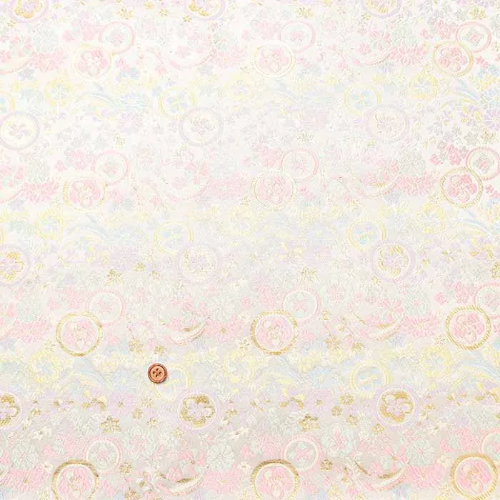 金襴　丸華紋