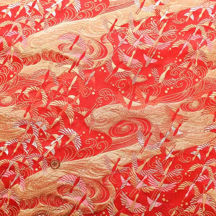 金襴　鶴